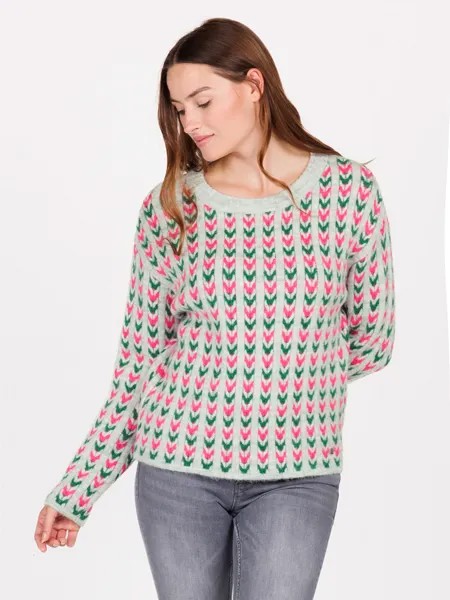Свитер KEY LARGO Maize, цвет Grau/Pink/Grün