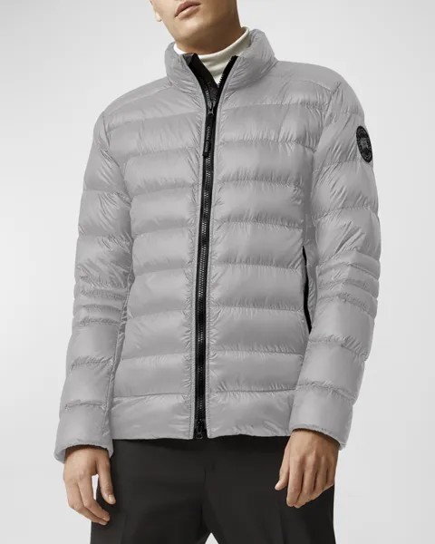 Мужская стеганая нейлоновая куртка Crofton Canada Goose, цвет Boulder Grey