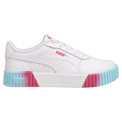 Puma Carina 2.0 Fade Lace Up Молодежные девушки Белые кроссовки Повседневная обувь 39047301
