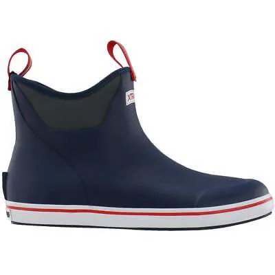 Синие повседневные мужские ботинки Xtratuf 6 Inch Ankle Deck Pull On 22733-NVY