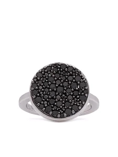 Alinka кольцо Black Caviar из белого золота с бриллиантами