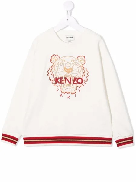 Kenzo Kids толстовка с вышитым логотипом