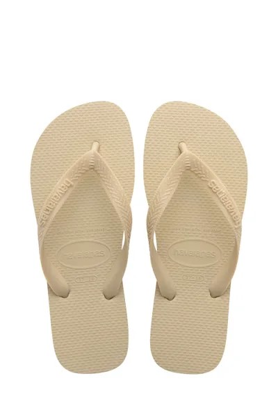 Шлепанцы Top Senses кремового цвета Havaianas, бежевый