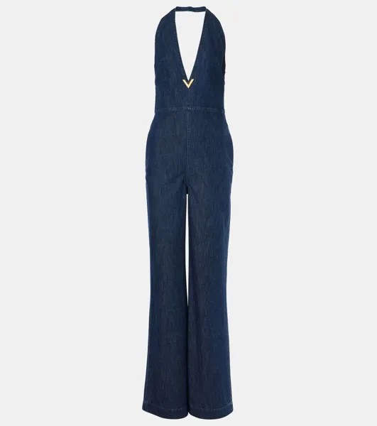 Джинсовый комбинезон VGold Valentino, цвет medium blue denim