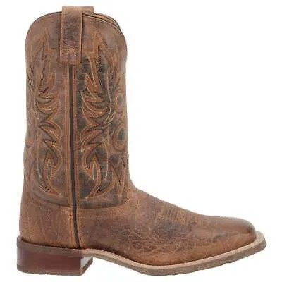 Мужские коричневые повседневные ботинки Laredo Durant Graphic Square Toe Cowboy 7835