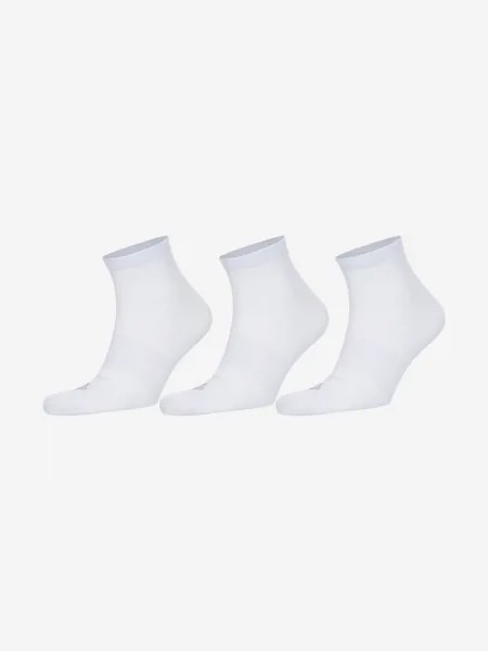 Носки Columbia New Cotton Quarter Socks, 3 пары, Белый