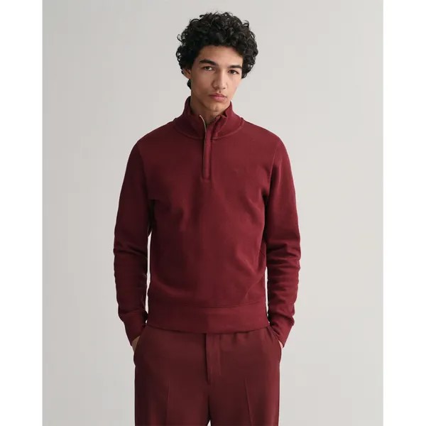 Свитер Gant Sacker Rib Half Zip, красный