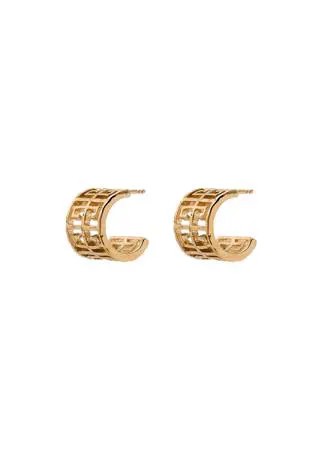 Givenchy серьги-кольца с логотипом G