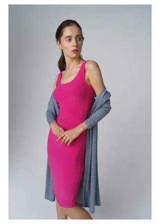 Платье AScool DRESS3001 женское Цвет Розовый Однотонный р-р 44