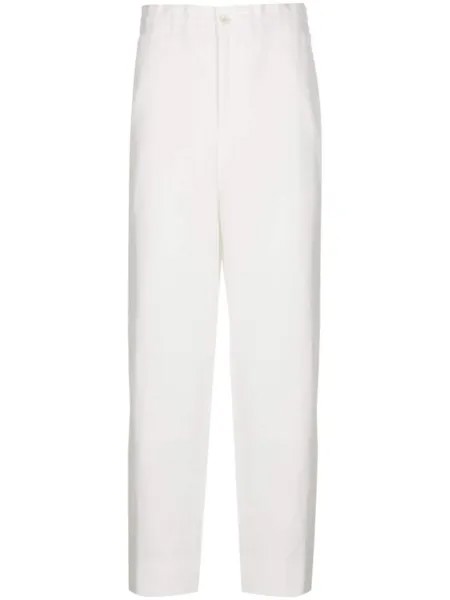 Прямые брюки Comme des Garçons Homme Plus, белый