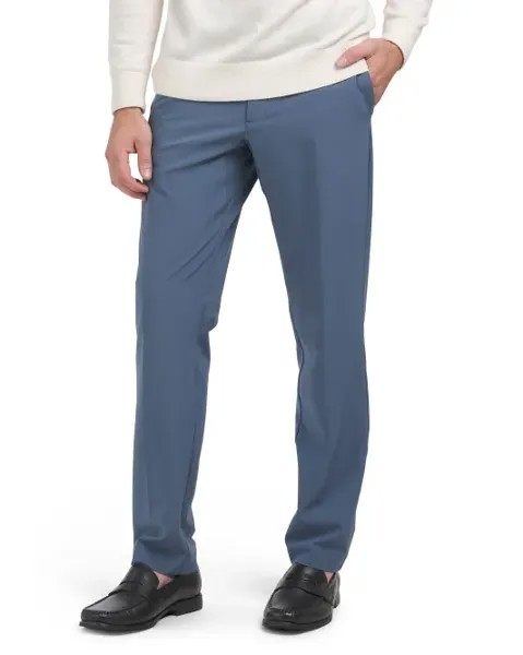 Узкие технические брюки Perry Ellis Portfolio, индиго