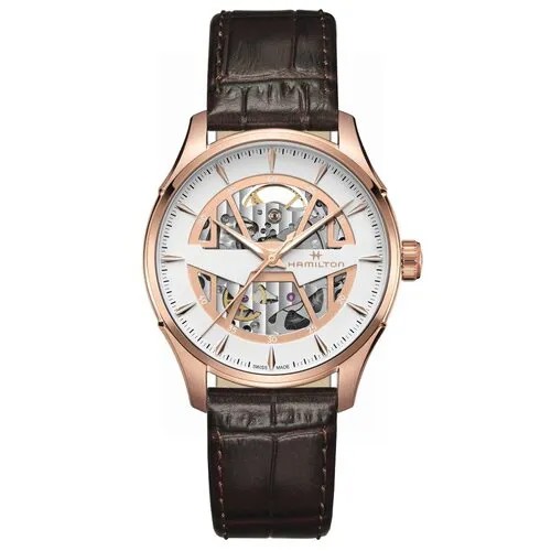 Наручные часы Hamilton Jazzmaster H42505510, коричневый, золотой