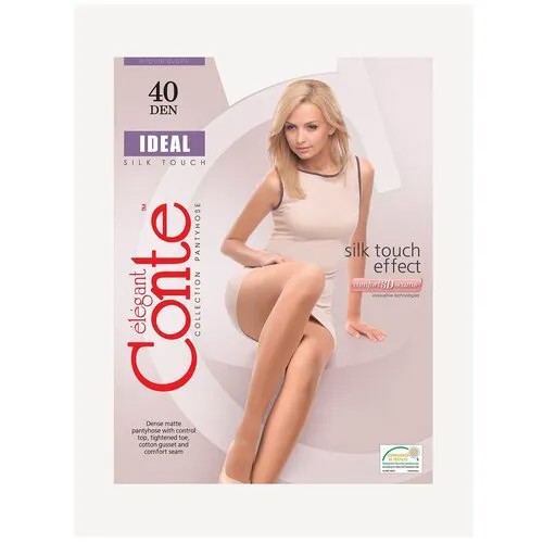 Колготки Conte elegant Ideal, 40 den, размер 4, коричневый