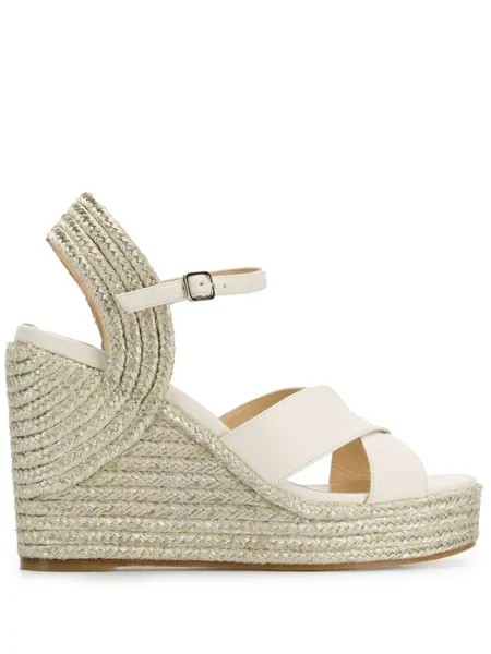 Jimmy Choo босоножки Dellena 100, нейтральный цвет