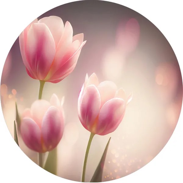Парео женское JoyArty Нежность на рассвете розовое, 150x150 см