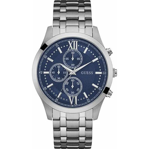 Наручные часы GUESS W0875G1, синий, серебряный