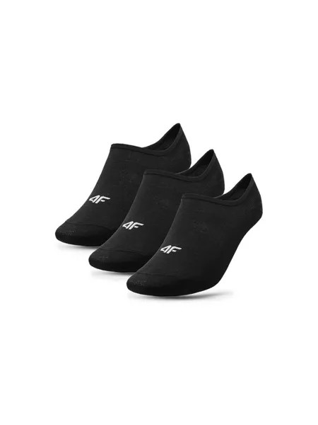 Комплект из 3 женских носков-кроссовок 4F, черный
