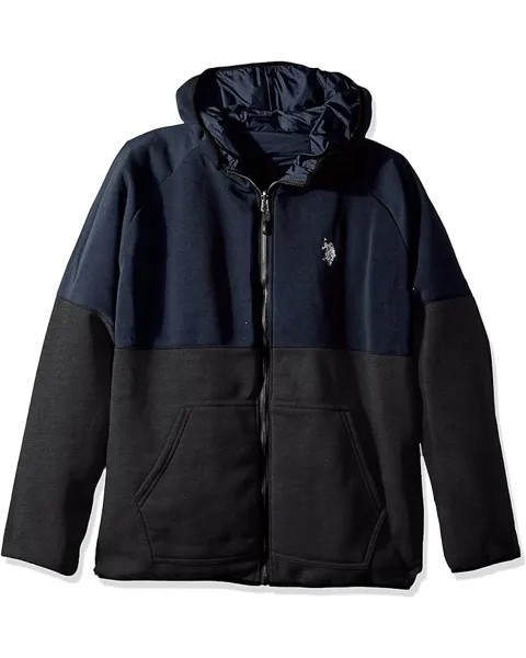 Худи U.S. POLO ASSN. Big & Tall Reversible Fleece Hoodie, цвет Classic Navy