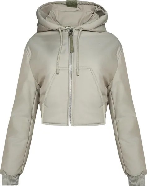 Куртка Loewe Cropped Hooded 'Laurel Green', зеленый