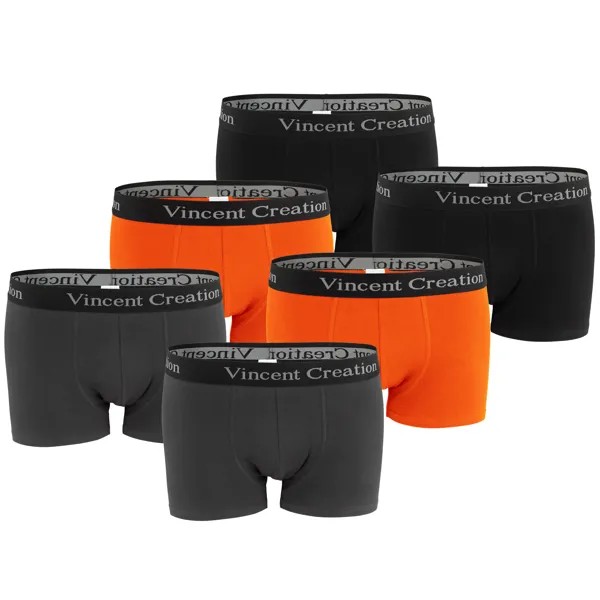 Боксеры Vincent Creation Boxershorts-Hipster 6 Stück, цвет orange/anthrazit/schwarz