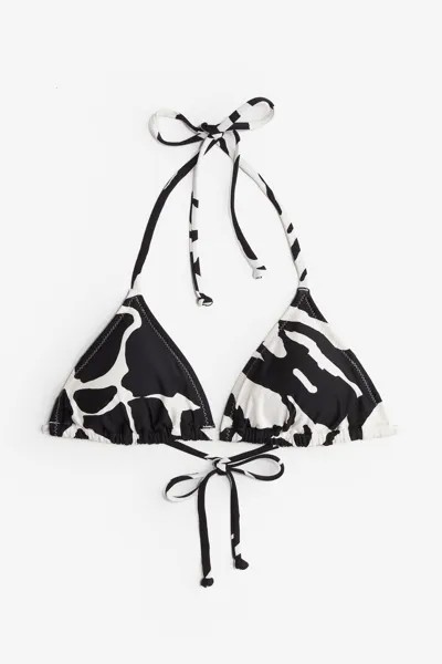 Лиф бикини H&M Padded Triangle Bikini, черный