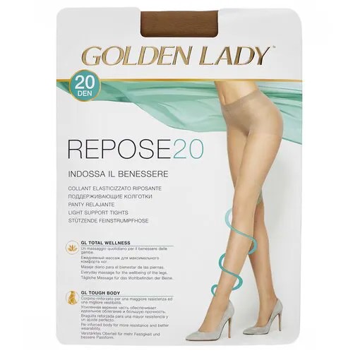 Колготки Golden Lady Repose, 20 den, размер 2, бежевый