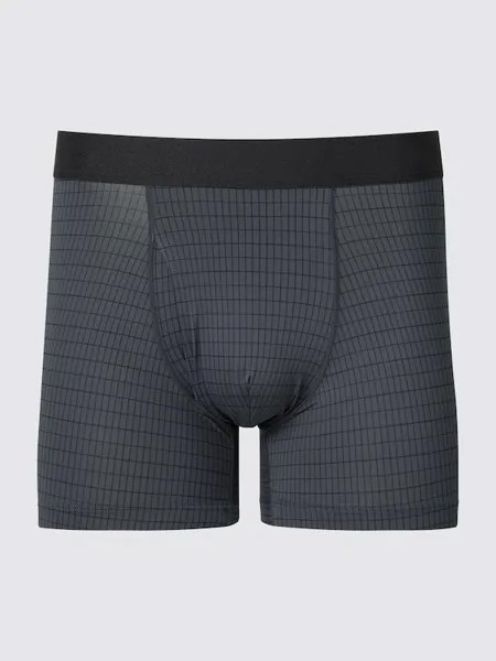 Боксерские трусы airism принт Uniqlo, серый
