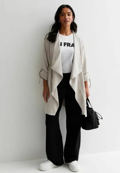 Полупальто PETITE WATERFALL DUSTER New Look Petite, цвет stone