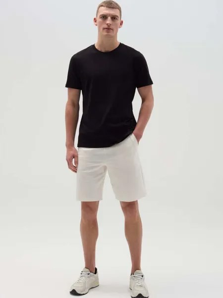 Джоггеры-Бермуды из флиса с кулиской Ovs, цвет optical white