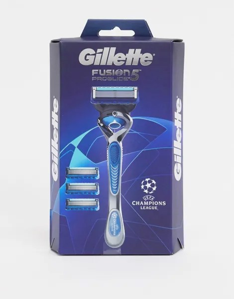 Набор из бритвы Gillette Fusion ProGlide и 4 сменных лезвий-Бесцветный