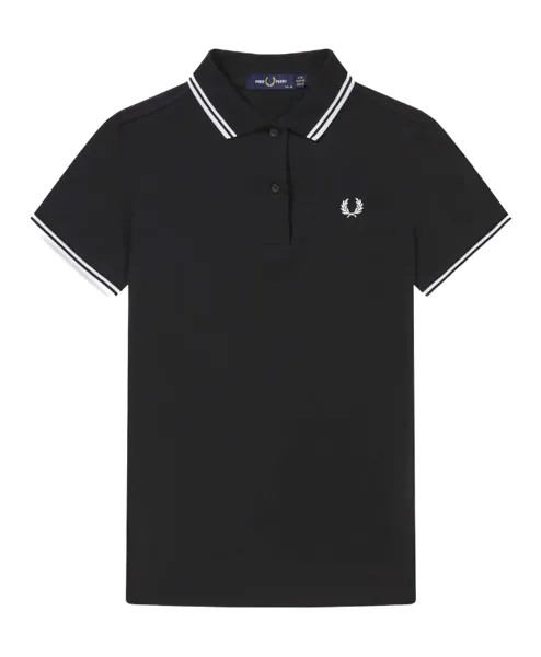 Рубашка Поло Twin Tipt It Fred Perry, черный