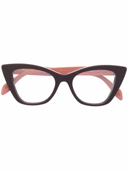 Alexander McQueen Eyewear очки в оправе 'кошачий глаз'
