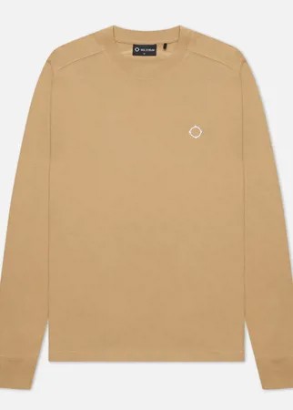 Мужской лонгслив MA.Strum Icon Embroidered ID, цвет бежевый, размер M
