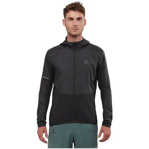 Куртка беговая SALOMON 2022-23 Agile Fz Hoodie M Black (US:XL)