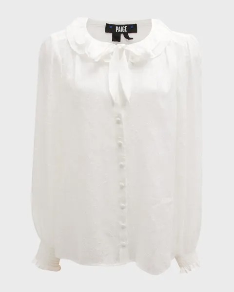 Блуза Dionna с оборками и пуговицами спереди PAIGE