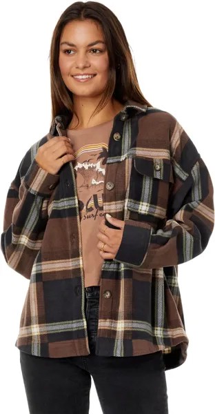 Рубашка Rip Curl Sun Club Long Sleeve Flannel, коричневый