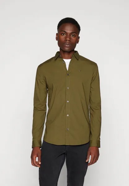 Рубашка Original Stretch Shirt Tommy Jeans, цвет drab olive green