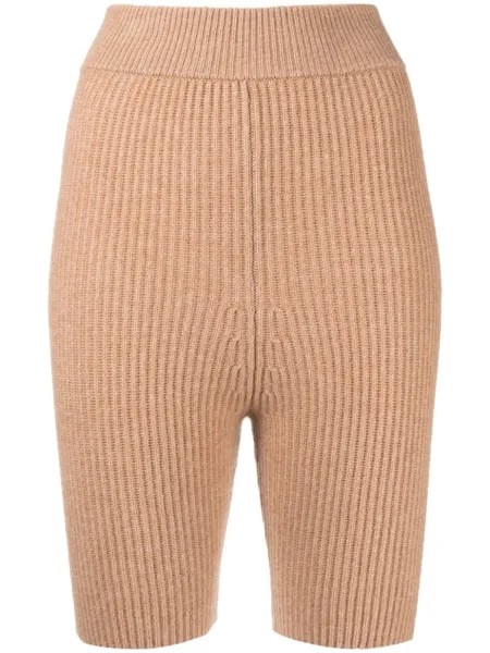 Cashmere In Love шорты Mira в рубчик, коричневый