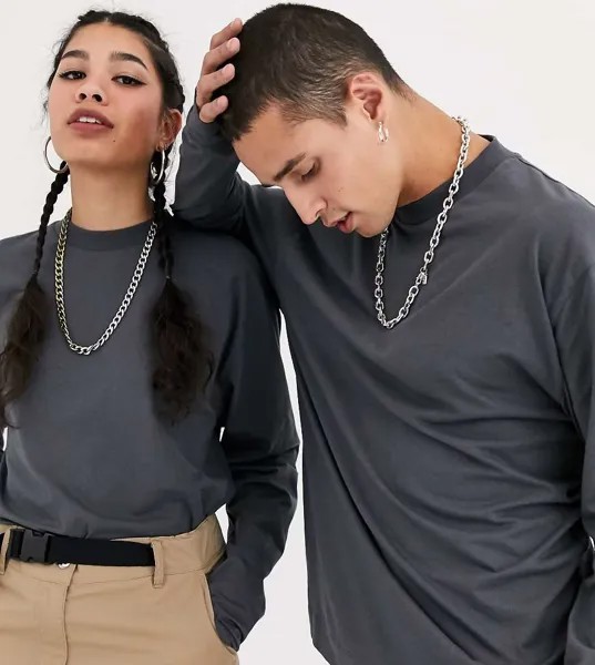 Темно-серый лонгслив COLLUSION Unisex