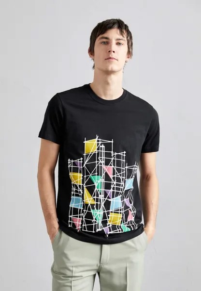 Футболка с принтом MENS SCAFFOLD PS Paul Smith, цвет blacks