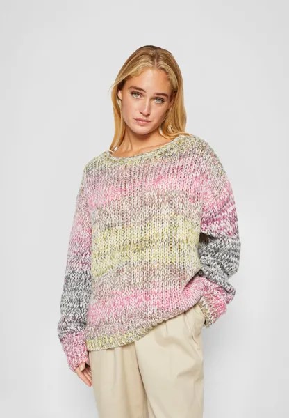 Вязаный свитер LONGSLEEVE ROUND NECK MOULINÉE STRIPE Marc O'Polo, цвет multi/creamy white