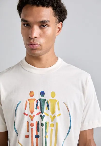 Футболки с принтом MENS BIKES PS Paul Smith, белый