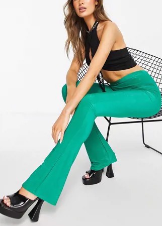 Зеленые брюки с завышенной талией от комплекта Fashionkilla-Зеленый цвет