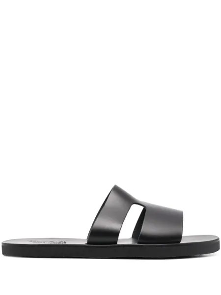 Ancient Greek Sandals шлепанцы Apteros с вырезами, черный
