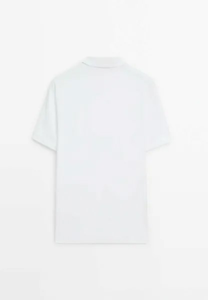 Поло Short Sleeve Massimo Dutti, белый