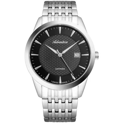Наручные часы Adriatica Premier A1288.5114Q, черный, серый