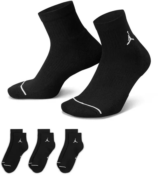 Носки Jordan Everyday до щиколотки — 3 шт., черный