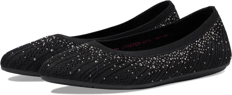 Балетки Cleo 2.0 - Glitzy Daze SKECHERS, цвет Black Sparkle