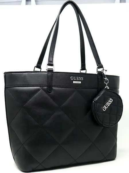НОВАЯ женская стеганая большая сумка Garren Garren, черная стеганая сумка-кошелек + клатч