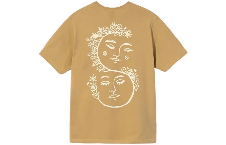 Футболка унисекс Stussy, светло-желтый
